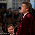 Thomas Hampson en Wolfram Rieger tijdens Prinsengrachtconcert Thomas Hampson en Wolfram Rieger tijdens Prinsengrachtconcert