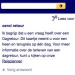 Op de NS site nog geen info