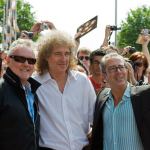 Roger Taylor, Brian May en Ben Elton
